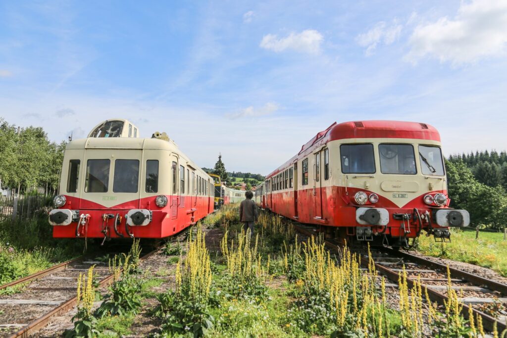 Autorails du Chemin de Fer du Haut-Forez à Estivareilles (42)
